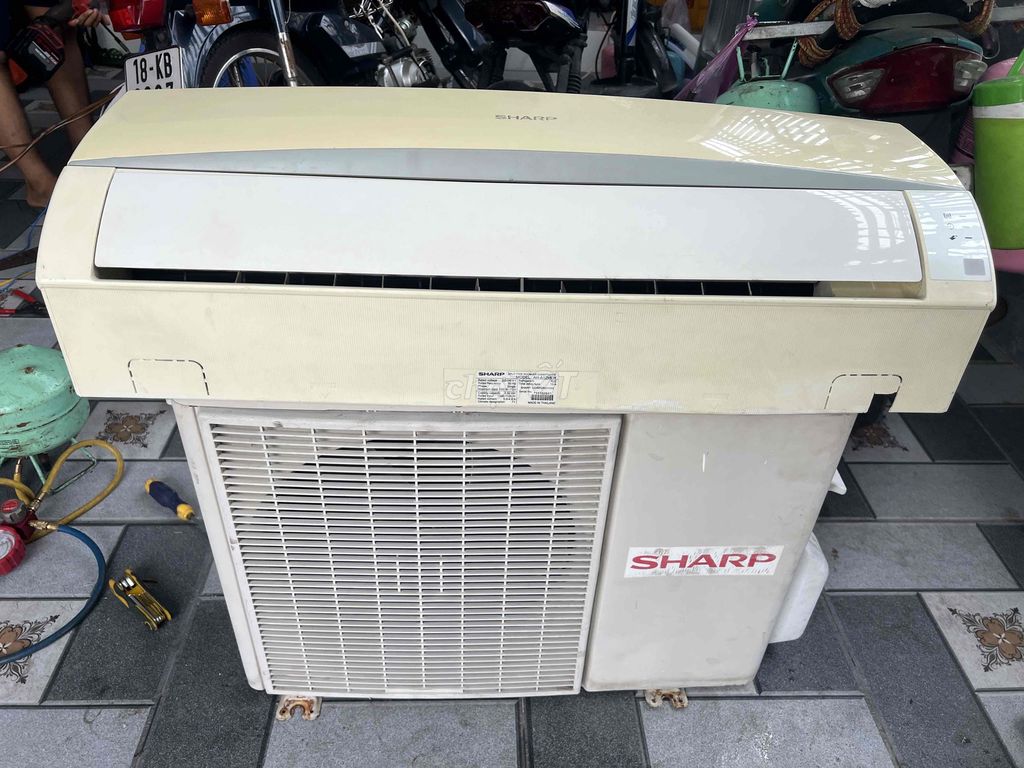 Máy lạnh Sharp 1.5 HP Trắng kem Thái Lan. Mua bán Máy lạnh, điều hoà tại Thành phố Vũng Tàu Bà Rịa - Vũng Tàu được đăng bởi điện lạnh vũng tàu hình 1