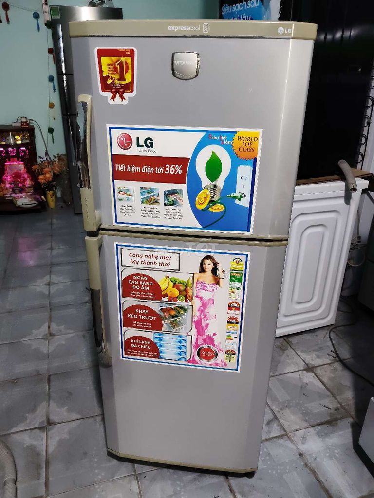 Tủ lạnh LG 180L Xám Không đóng tuyết. Mua bán Tủ lạnh tại Huyện Hóc Môn Tp Hồ Chí Minh được đăng bởi long hình 1