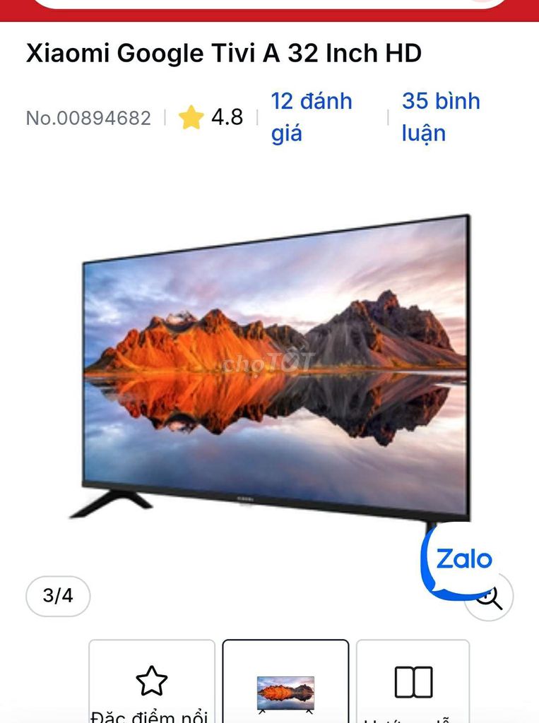 Cần bán Smart tivi Xiaomi 32 inch nguyên mới 3,2tr