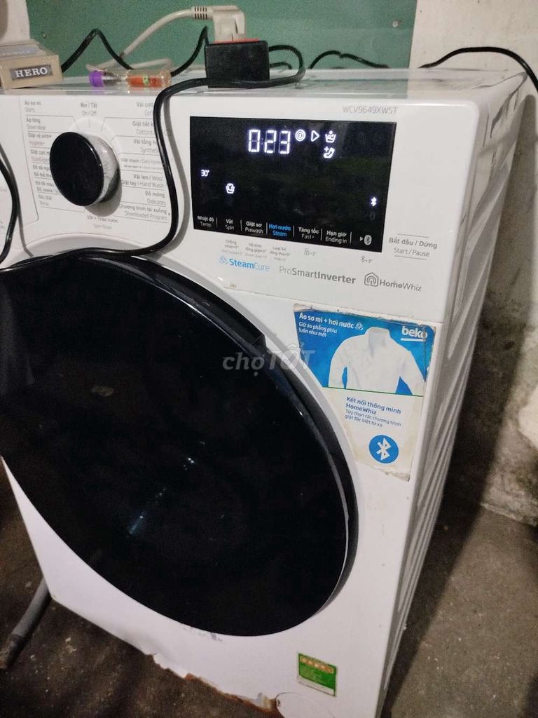 Xác máy beko 9kg lồng ngang