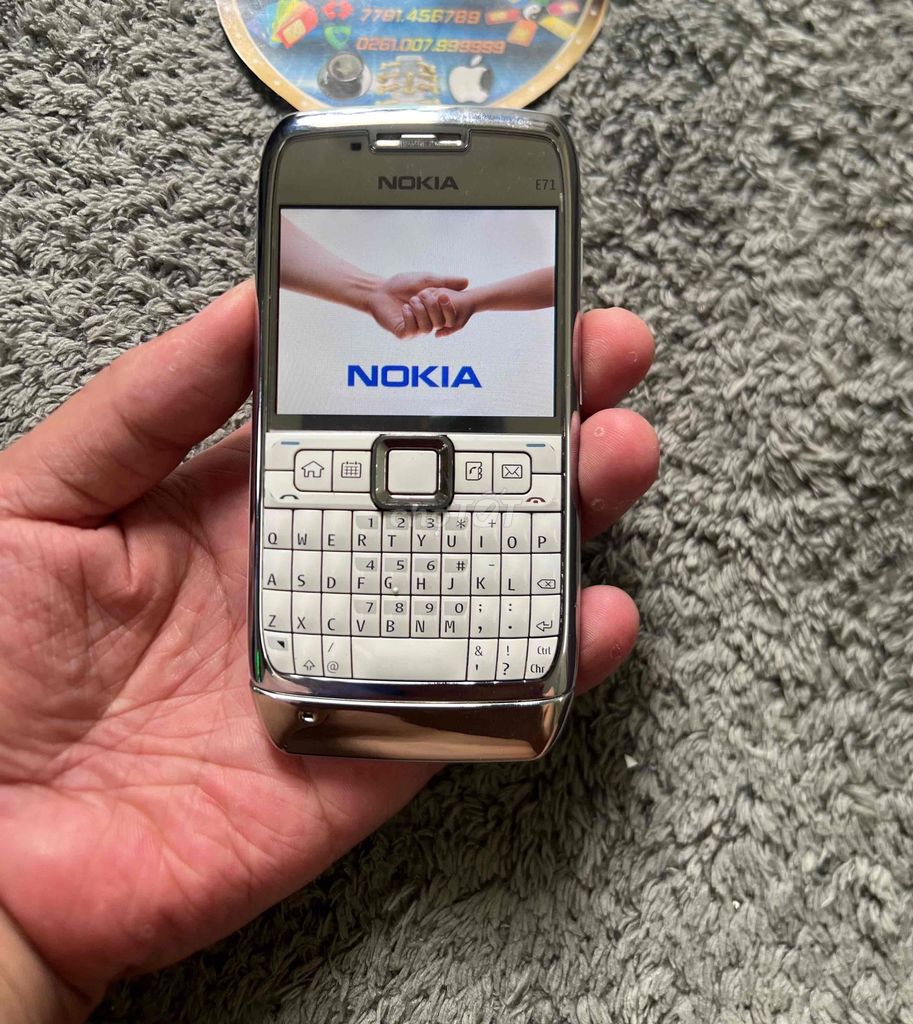 e71 Trắng nguyên zin Made in Korea xtay ngon. Mua bán Điện thoại tại Quận Bình Thạnh Tp Hồ Chí Minh được đăng bởi Trùm Nokia Cổ SG hình 1