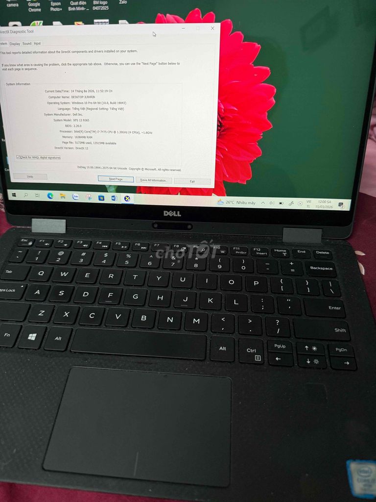Dell XPS 9365 16GB/256GB SSD. Mua bán Laptop tại Huyện Hóc Môn Tp Hồ Chí Minh được đăng bởi Ngọc Minh hình 1