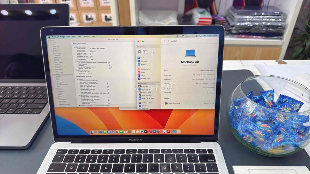 Macbook Air 13inch 2019 : i5/Ram 16GB/256GB- đẹp. Mua bán Laptop tại Quận Thanh Khê Đà Nẵng được đăng bởi Tín Phát Apple hình 1