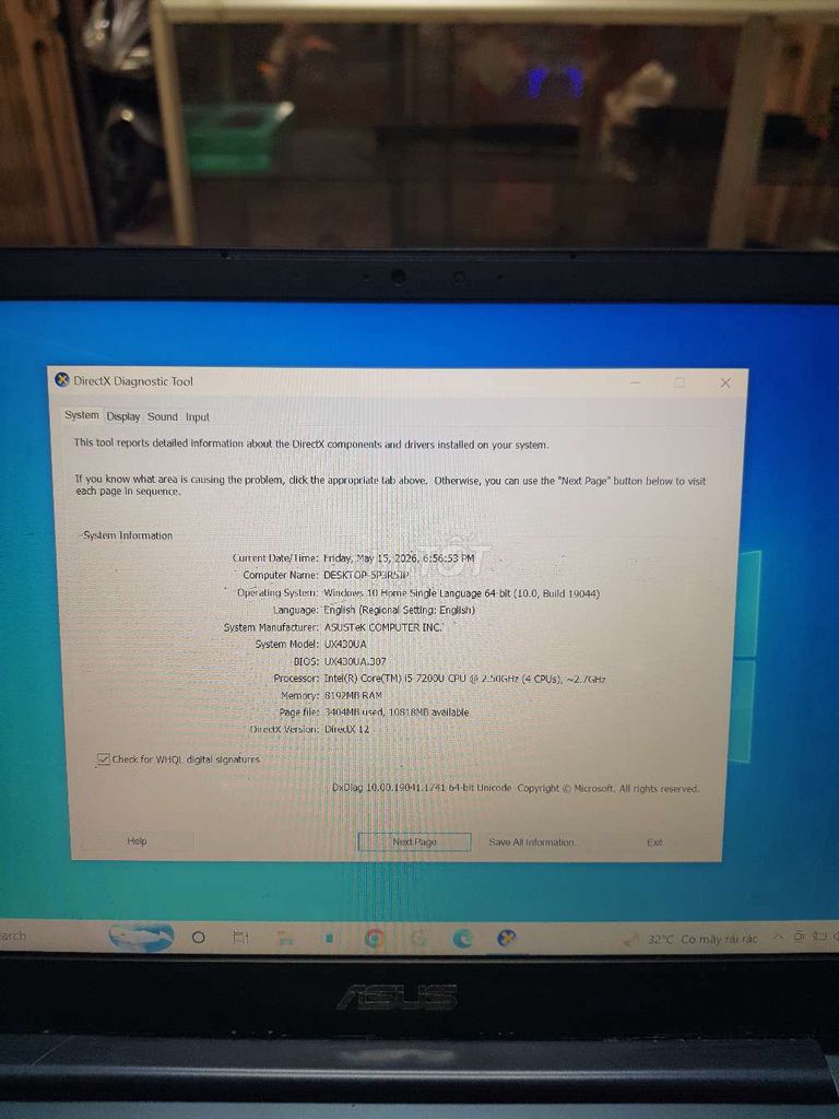 Asus Zenbook UX430UA i5 14 inch 8GB/128GB. Mua bán Laptop tại Quận Tân Phú Tp Hồ Chí Minh được đăng bởi Lơi hình 1