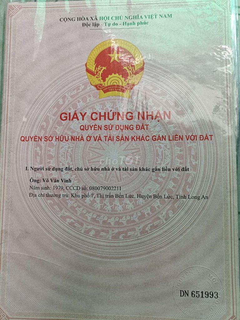 Cân Bán Đất Thổ Cư Long An 120M2