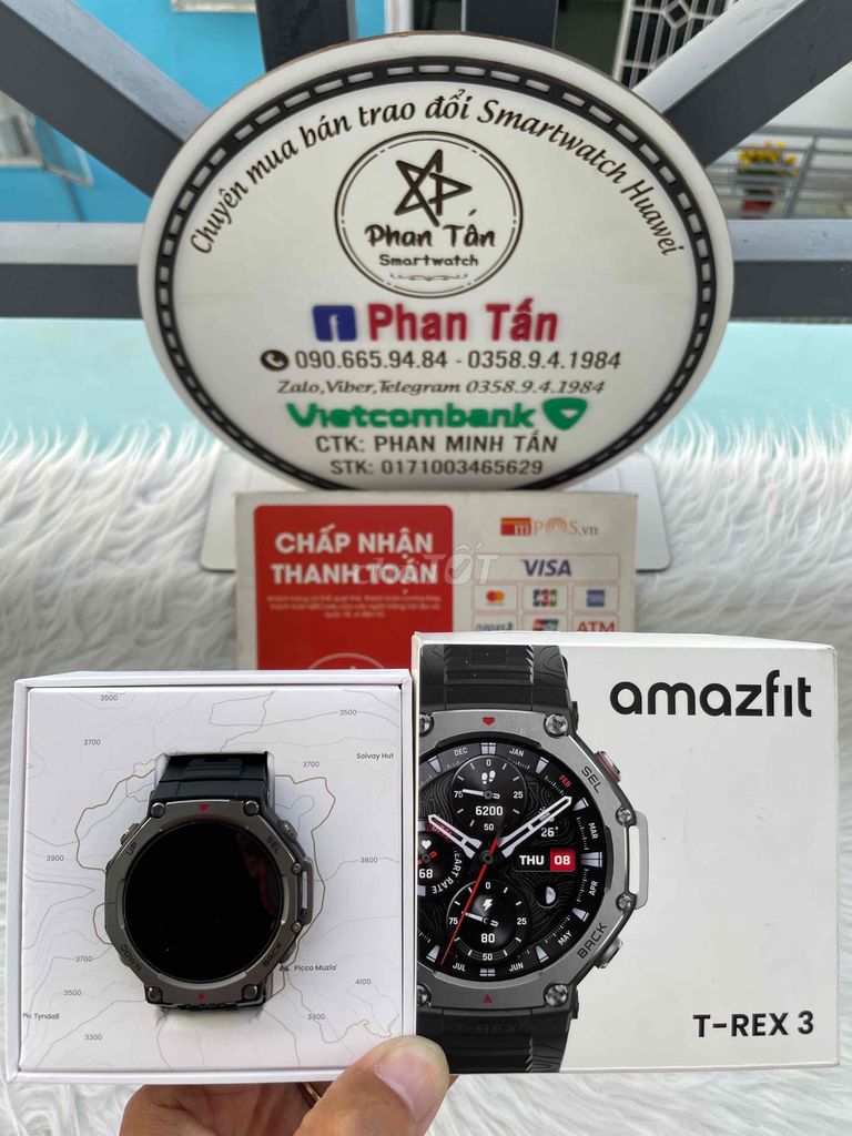 Amazfit Trex-3 black full box 99.9% bh 19/1/2025