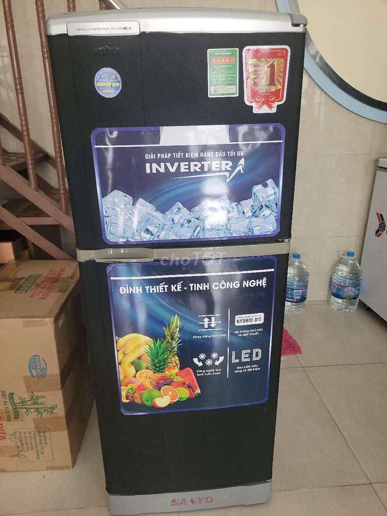 Tủ lạnh Sanyo SR-13JN(MS) Inverter Đen. Mua bán Tủ lạnh tại Quận Tân Phú Tp Hồ Chí Minh được đăng bởi khoa vũ hình 1