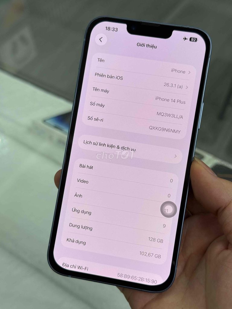 iPhone 14 Plus 128GB Xanh pin new full k lỗi lầm. Mua bán Điện thoại tại Quận Cầu Giấy Hà Nội được đăng bởi Luyệnnn hình 1
