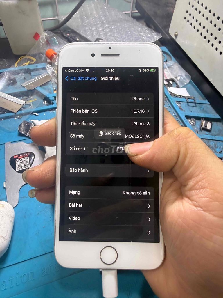 Apple iPhone 8 64GB Trắng. Mua bán Điện thoại tại Quận Bình Thạnh Tp Hồ Chí Minh được đăng bởi Trường hình 1