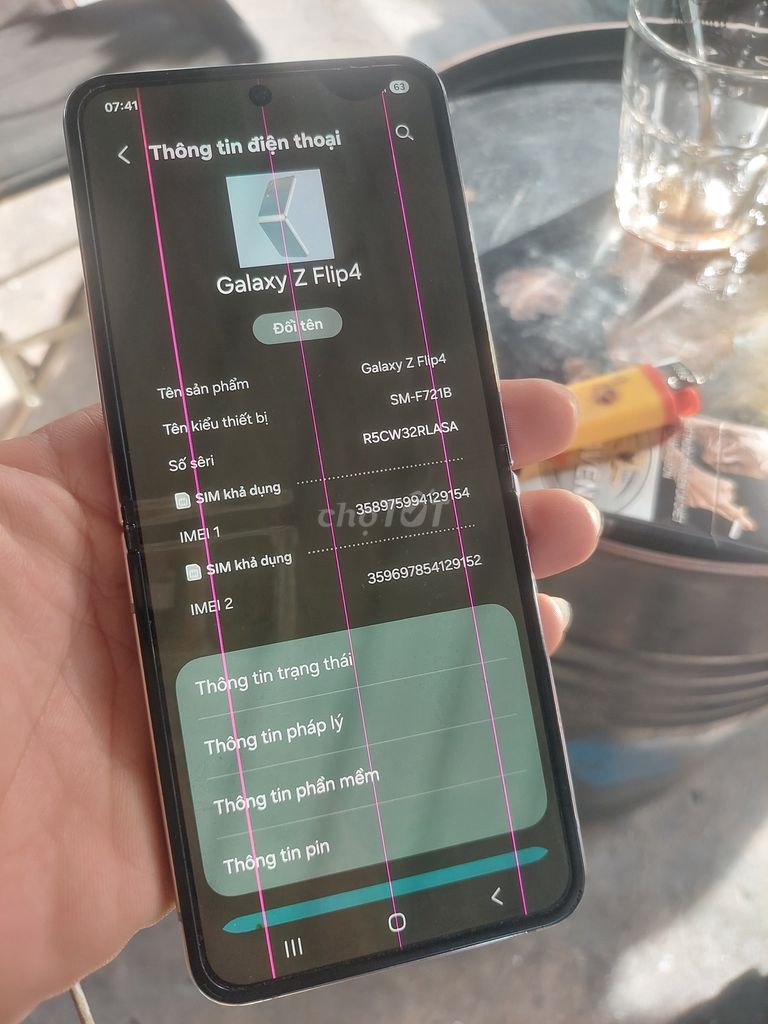 Galaxy Z Flip4 256GB 8GB 1 SIM vật lý, 1 eSIM. Mua bán Điện thoại tại Quận Tân Phú Tp Hồ Chí Minh được đăng bởi tao tháo hình 1