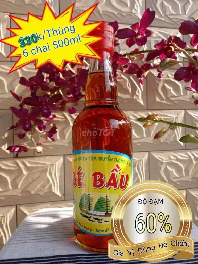 nước mắm truyền thống BÉ BẦU Cà Ná Ninh Thuận 210K
