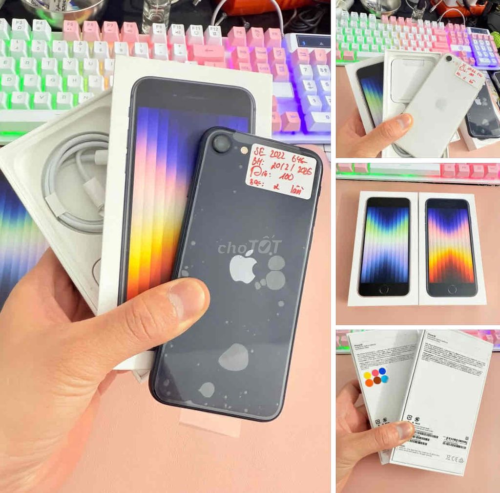 iPhone SE 3 2022 NEW FULLBOX Apple 02/2026 CHẤT. Mua bán Điện thoại tại Quận Thanh Xuân Hà Nội được đăng bởi Nguyễn Huy Dũng hình 1