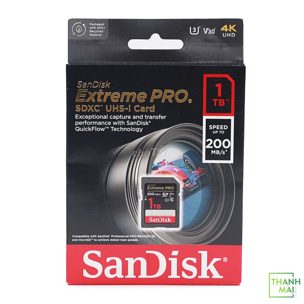 Thẻ nhớ SDXC SanDisk ExtremePro U3 V30 1TB 200MB/s