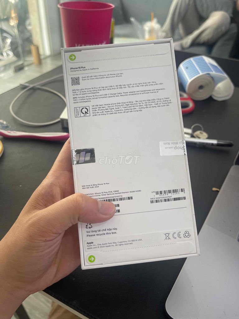 16plus 128gb Hồng VN/A new seal chưa active. Mua bán Điện thoại tại Quận 10 Tp Hồ Chí Minh được đăng bởi MT Mobile  hình 4