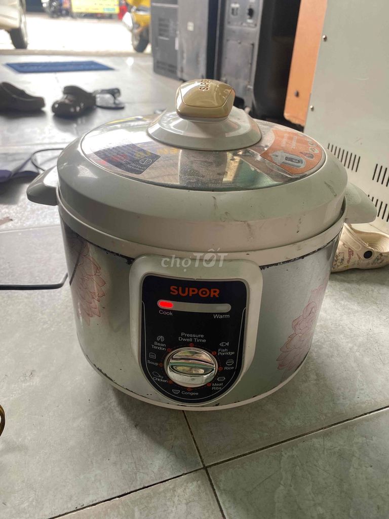 Nồi áp suất điện Supor Trắng 5lit. Mua bán Bếp, lò, đồ điện nhà bếp tại Thị xã Bến Cát Bình Dương được đăng bởi ĐIỆN TỬ HÀNG THANH LÝ hình 1