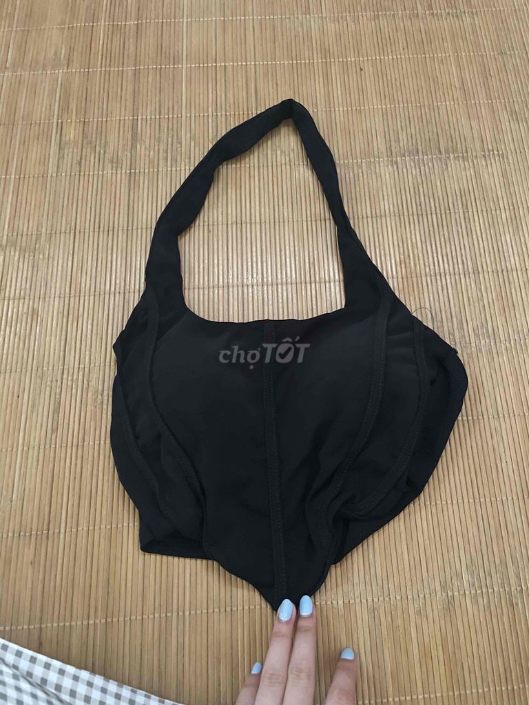 Áo croptop nữ Đen Thoáng mát Trẻ trung. Mua bán Quần áo tại Huyện Hạ Hòa Phú Thọ được đăng bởi Te xinh hình 1