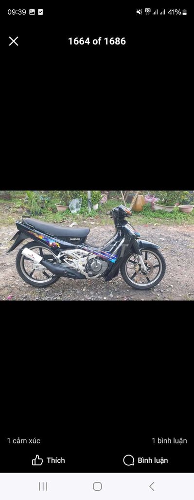 Suzuki Satria 2000 màu Đen. Mua bán Xe máy tại Thành phố Sa Đéc Đồng Tháp được đăng bởi Hoa Kiểng Ngọc Ngân HKD hình 6