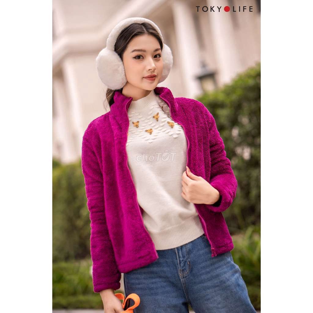 Áo khoác lông cừu Tokyolife (hồng dâu). Mua bán Quần áo tại Thị xã Quảng Yên Quảng Ninh được đăng bởi Khánh Linh hình 1