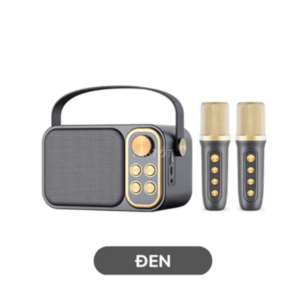 Loa karaoke mini Đen 2 micro. Mua bán Tivi, Âm thanh tại Quận Tân Phú Tp Hồ Chí Minh được đăng bởi Trâm Nguyễn Đức Thuỳ hình 1
