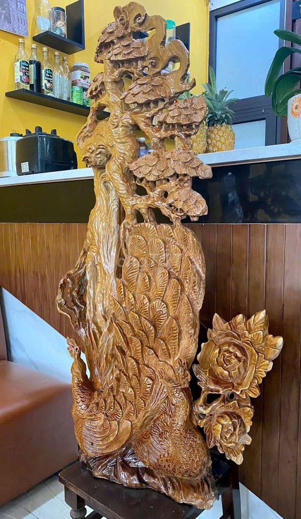 Tượng gỗ Công phu thê ngự tùng. Mua bán Đồ sưu tầm, đồ cổ tại Quận Bắc Từ Liêm Hà Nội được đăng bởi Xuân Chiến hình 1
