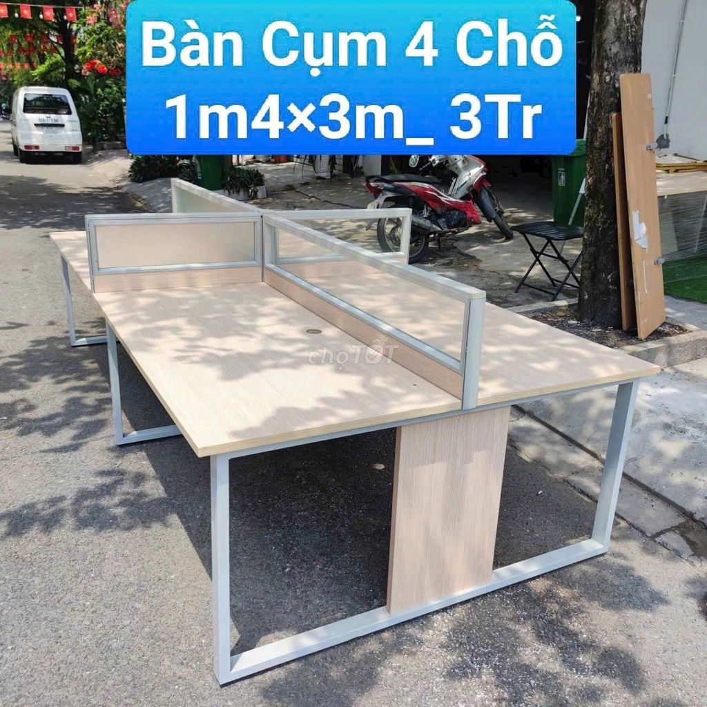 Bàn họp gỗ MDF 1m2x3m. Mua bán Bàn ghế tại Quận Bình Thạnh Tp Hồ Chí Minh được đăng bởi Kho Thanh Lý Phú Nhàn hình 1