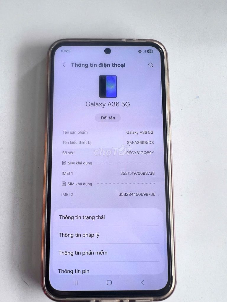 Samsung A36 5G 8GB/256GB. Mua bán Điện thoại tại Thị xã Tân Uyên Bình Dương được đăng bởi Thắng Nguyễn hình 1