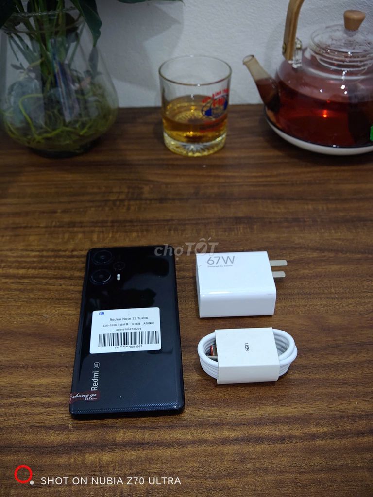 Redmi Note 12 Turbo 12/512 Đen sạc 67w có ship COD. Mua bán Điện thoại tại Quận Ba Đình Hà Nội được đăng bởi Android Top hình 1