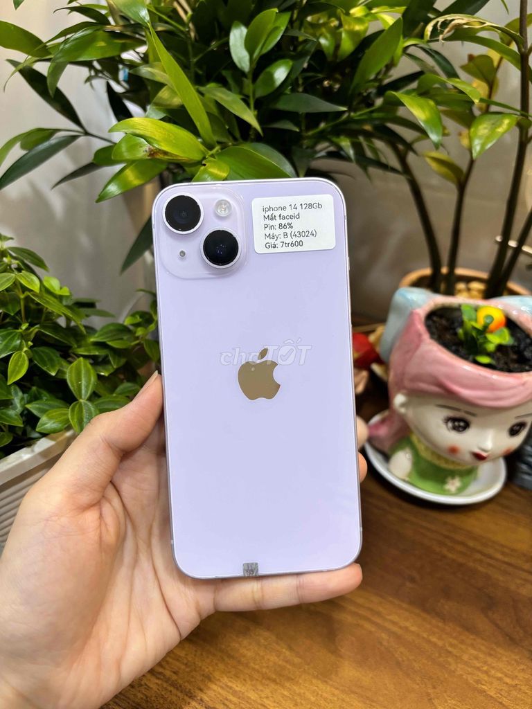 iPhone 14 128GB bản khay sim mất FaceID zin all. Mua bán Điện thoại tại Huyện Hóc Môn Tp Hồ Chí Minh được đăng bởi SIRI STORE HCM hình 1