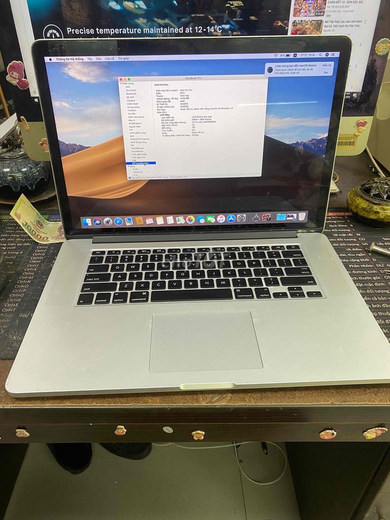 MacBook Pro 2015 15 inh i7 16GB/256gb màn 15 inh. Mua bán Laptop tại Quận Hoàng Mai Hà Nội được đăng bởi Mac98 hình 1