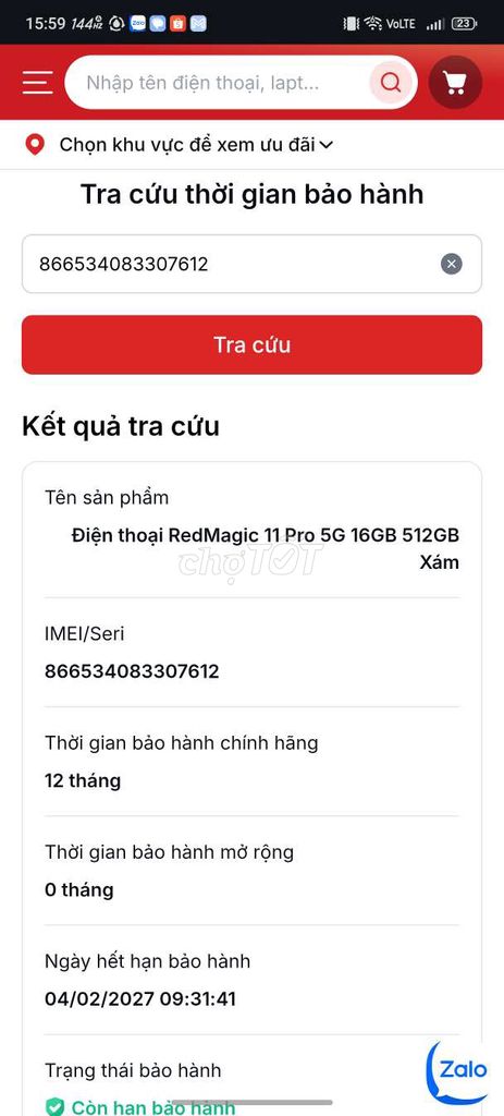 RedMagic 11 Pro 5G 16GB 512GB Xám. Mua bán Điện thoại tại Thành phố Biên Hòa Đồng Nai được đăng bởi chuyên ngành ve chai hình 1