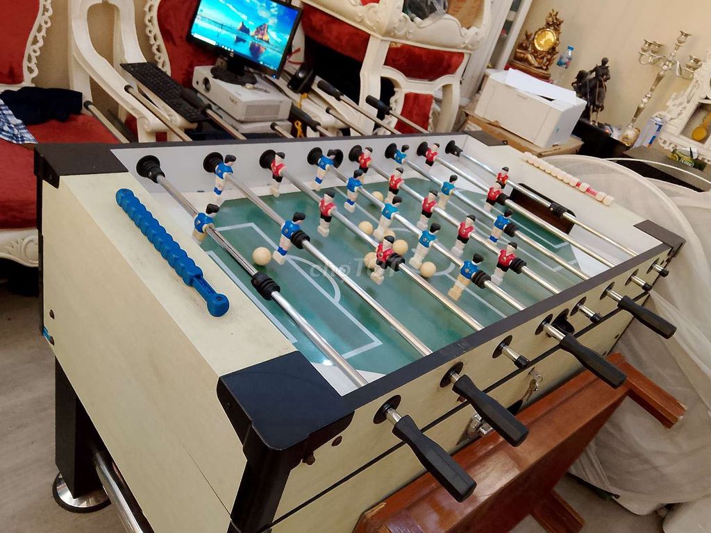 Bàn bi lắc gỗ Vàng kem, đen