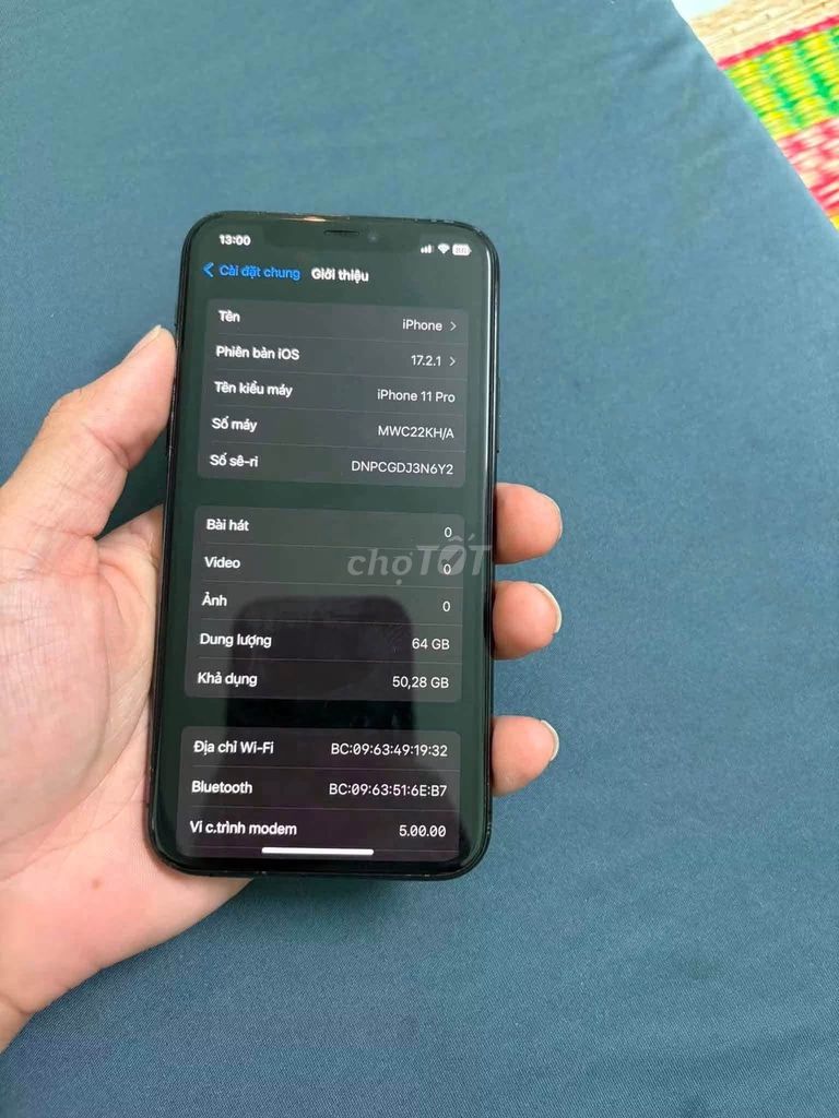 Apple iPhone 11 Pro 64GB Tím Like New. Mua bán Điện thoại tại Quận Tân Phú Tp Hồ Chí Minh được đăng bởi Hội Đồ Điện Tử hình 1
