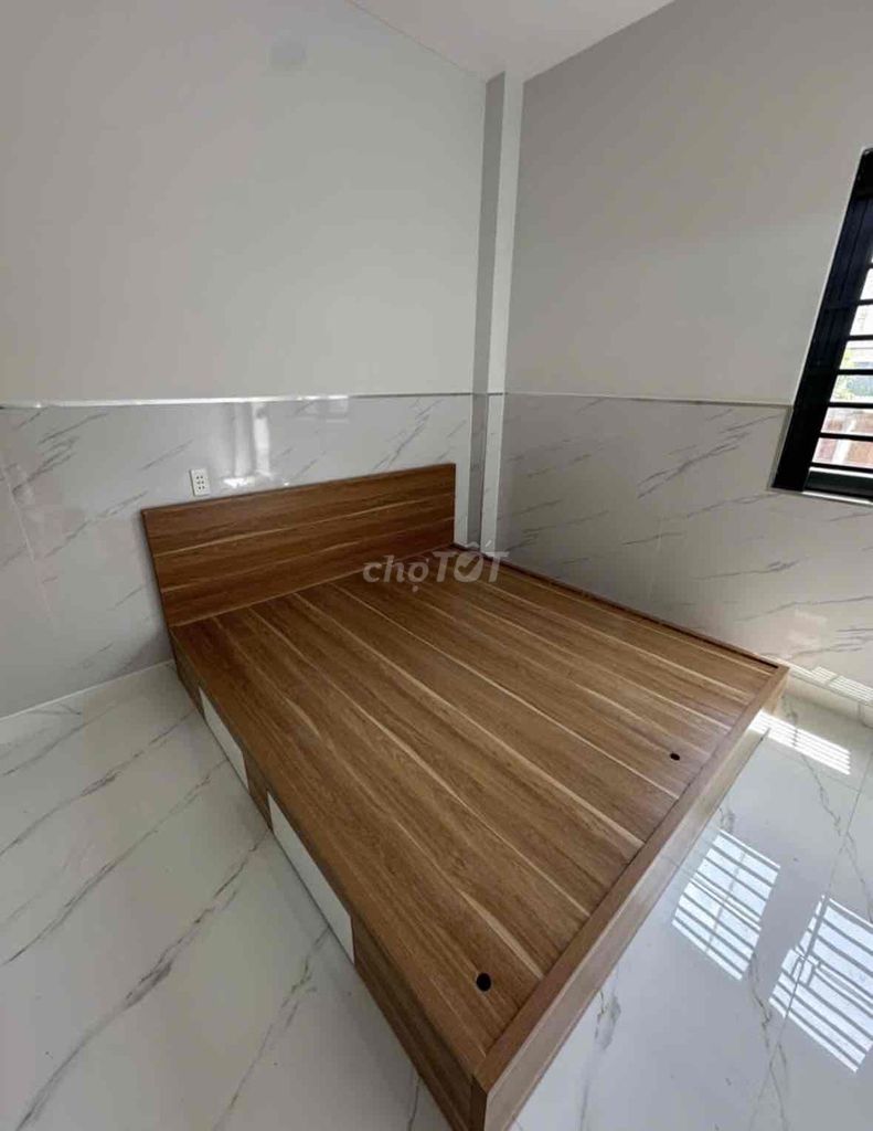 Giường ngủ Gỗ MDF Nâu 1m6x2mx30cm. Mua bán Giường, chăn ga gối nệm tại Huyện Nhà Bè Tp Hồ Chí Minh được đăng bởi Hong Le hình 1