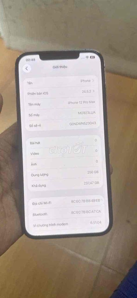 Apple iPhone 12 Pro Max 256GB Đen. Mua bán Điện thoại tại Quận Hà Đông Hà Nội được đăng bởi Taipham hình 1