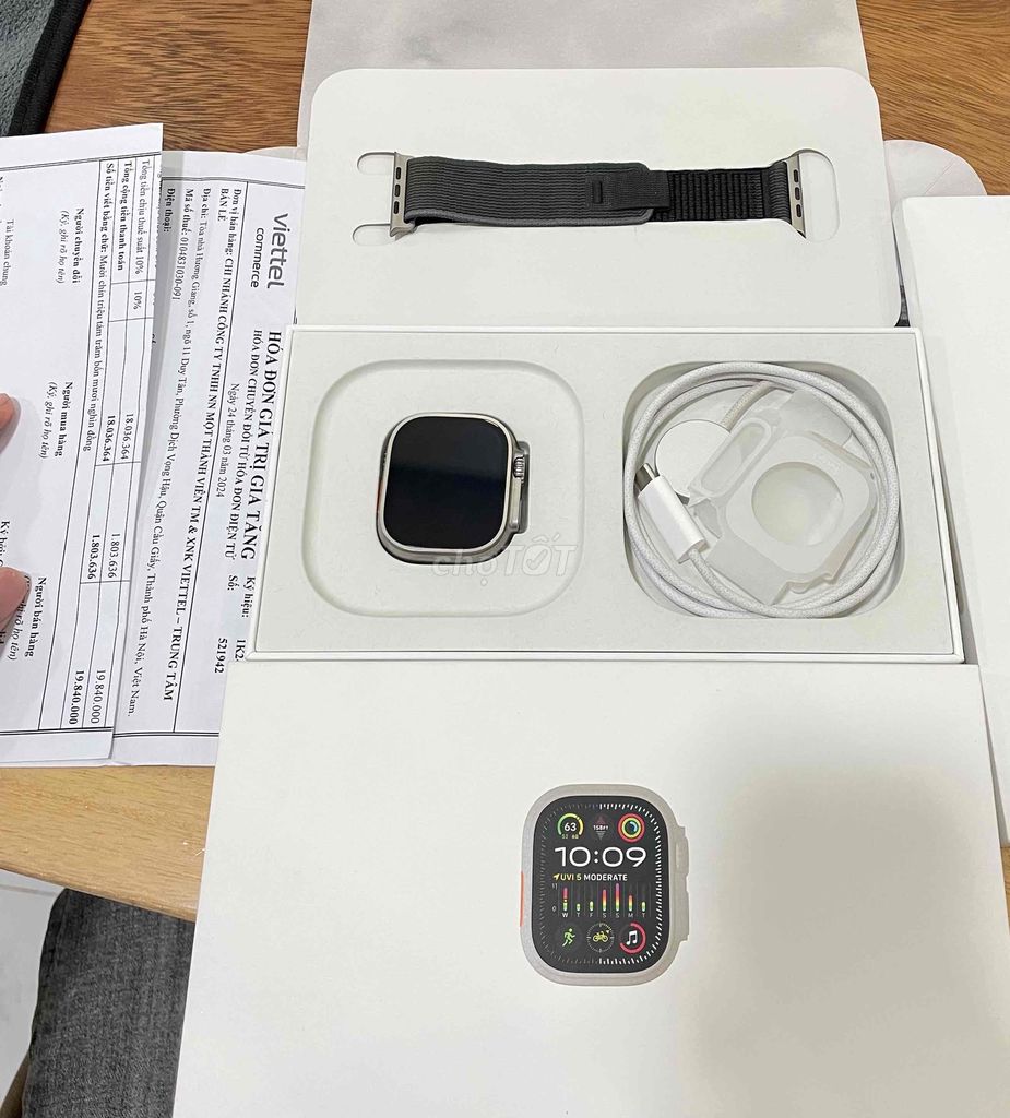 Apple Watch Ultra 2 Esim VN/a Fullbox Bill Viettel