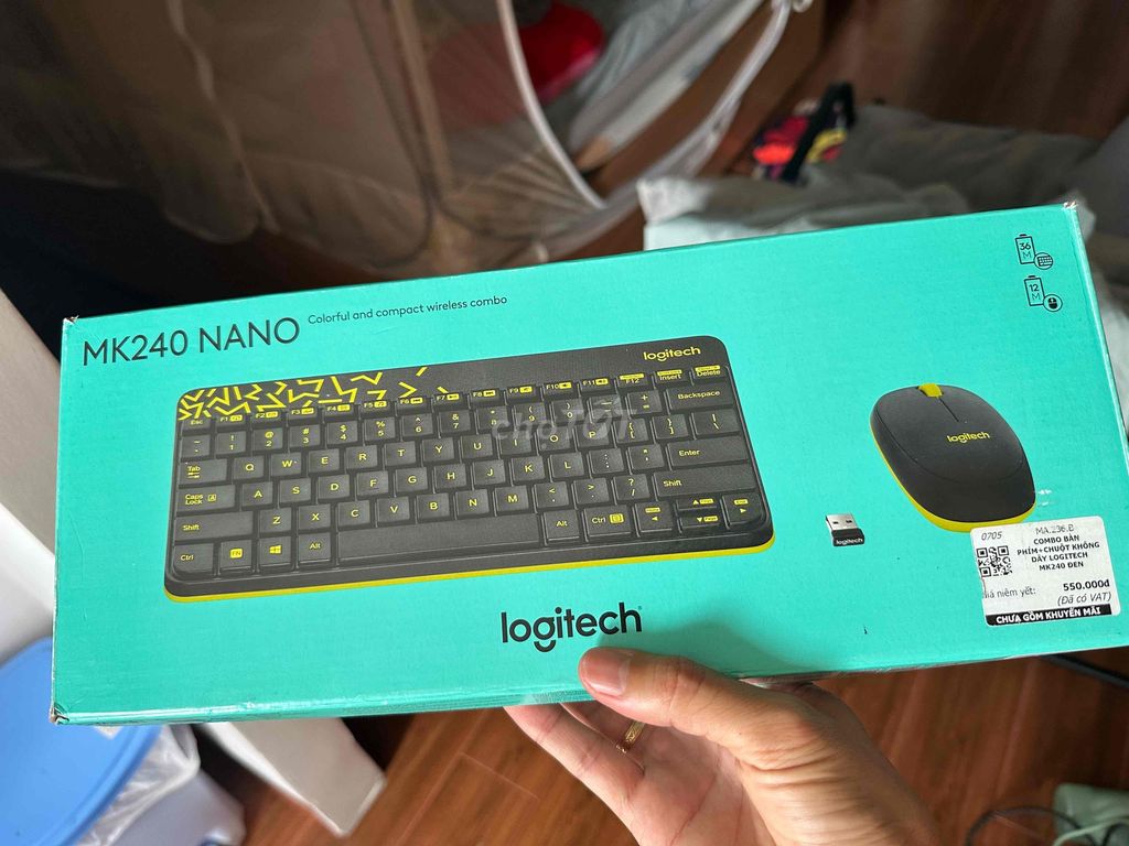 Combo bàn phím chuột Logitech MK240 Nano Đen. Mua bán Phụ kiện (Màn hình, Chuột...) tại Thành phố Cà Mau Cà Mau được đăng bởi DuLo hình 1