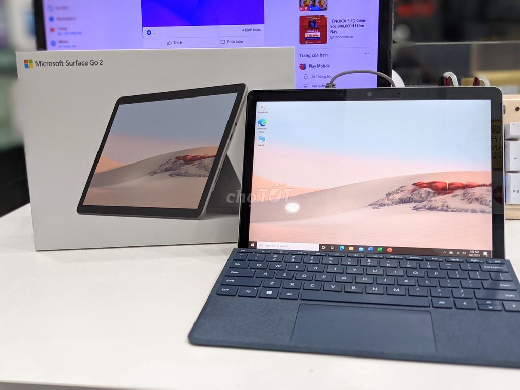 Microsoft Surface Go 2 Kèm phím & sạc chính hãng