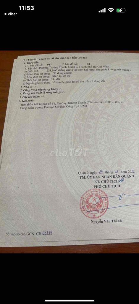 cần bán lô đất biệt thự dự án quy hoạch. Mua bán đất tại Thành phố Thủ Đức Tp Hồ Chí Minh được đăng bởi Hoàng Công hình 1