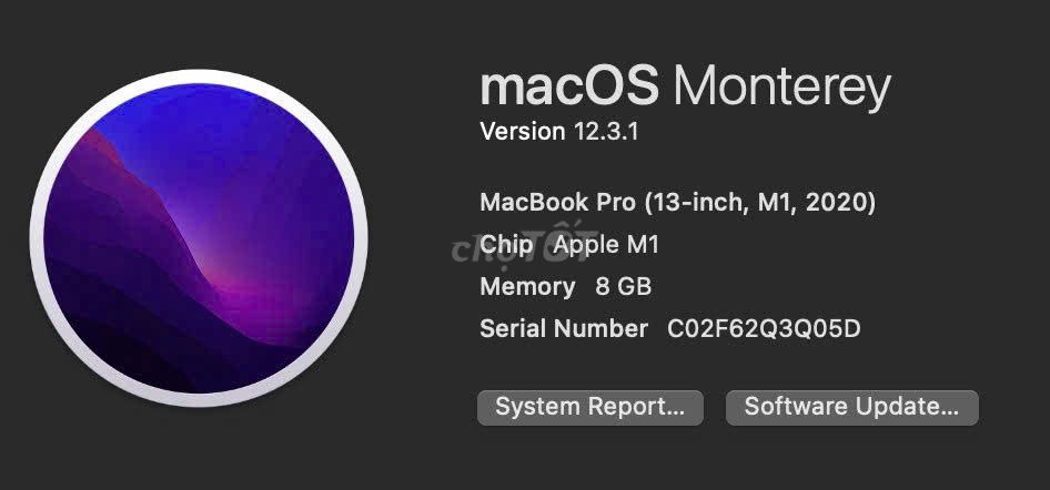 MacBook Pro M1 (2020) – 8GB RAM / 256GB SSD