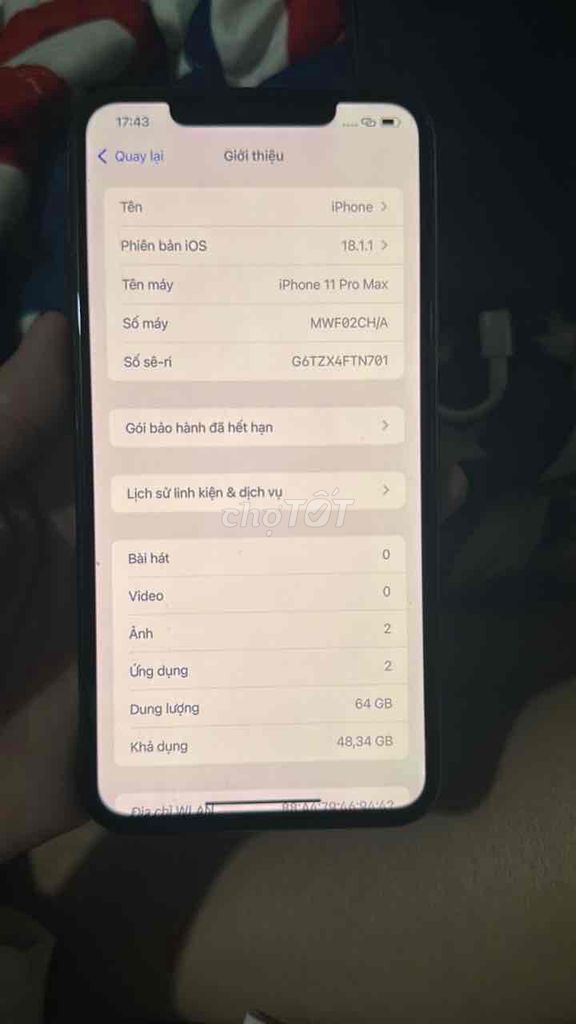 Apple iPhone 11 Pro Max 64GB Xám. Mua bán Điện thoại tại Huyện Đồng Phú Bình Phước được đăng bởi hà hình 1
