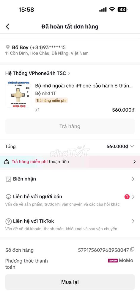 Bộ nhớ ngoài VPhone24h TSC 1TB Chưa bóc hộp. Mua bán Phụ kiện (Màn hình, Chuột...) tại Huyện Hòa Vang Đà Nẵng được đăng bởi Bửu hình 1