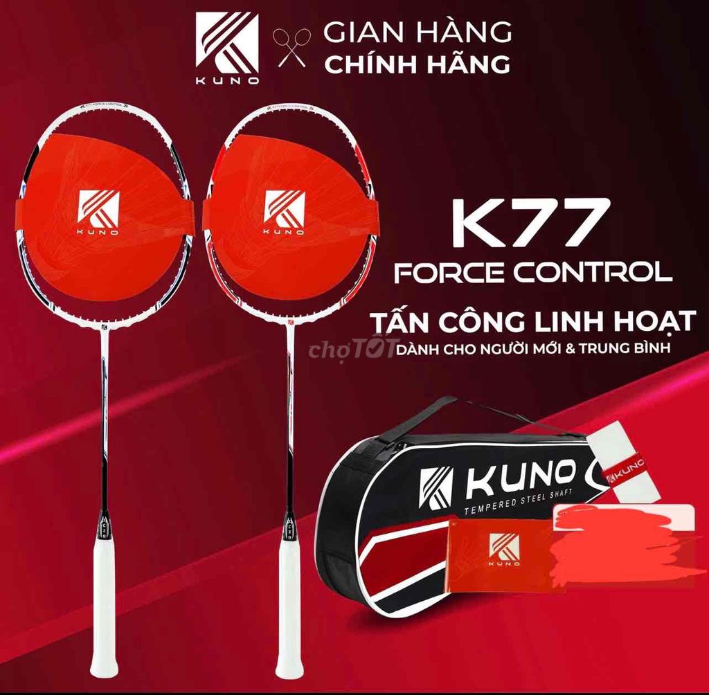 Vợt Cầu Lông KUNO K77 Full Carbon - Thiên Công Mạn