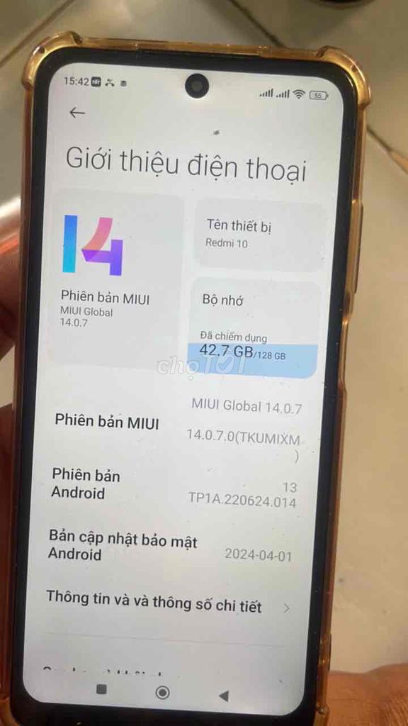 Xiaomi Redmi 10 128GB Trắng. Mua bán Điện thoại tại Quận Bình Tân Tp Hồ Chí Minh được đăng bởi Hieu Nguyen hình 1