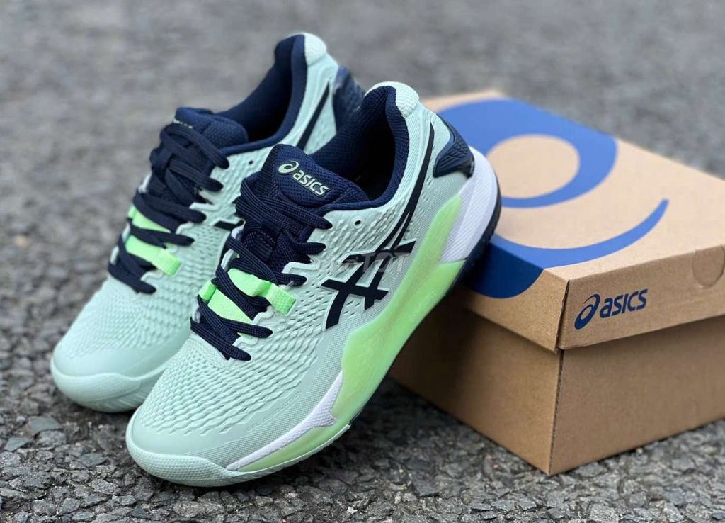 Asic Tennis GEL- RESOLUTION 9 xanh Green