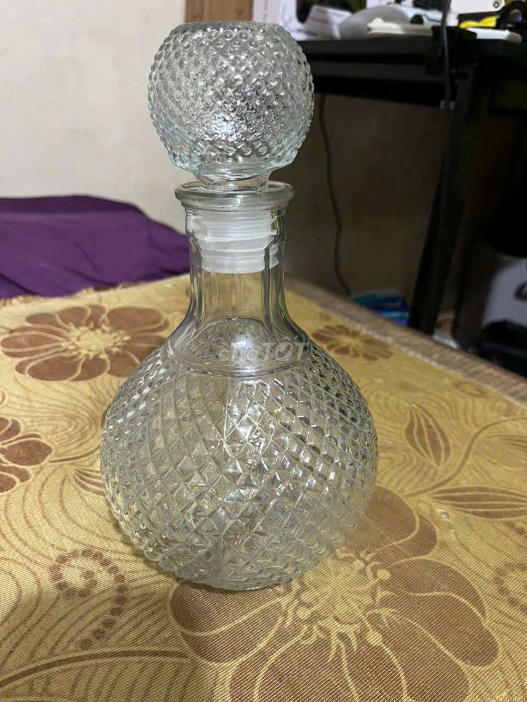 Bình đựng rượu Thủy tinh Trong suốt. Mua bán Dụng cụ nhà bếp tại Quận Hai Bà Trưng Hà Nội được đăng bởi Vũ  hình 1