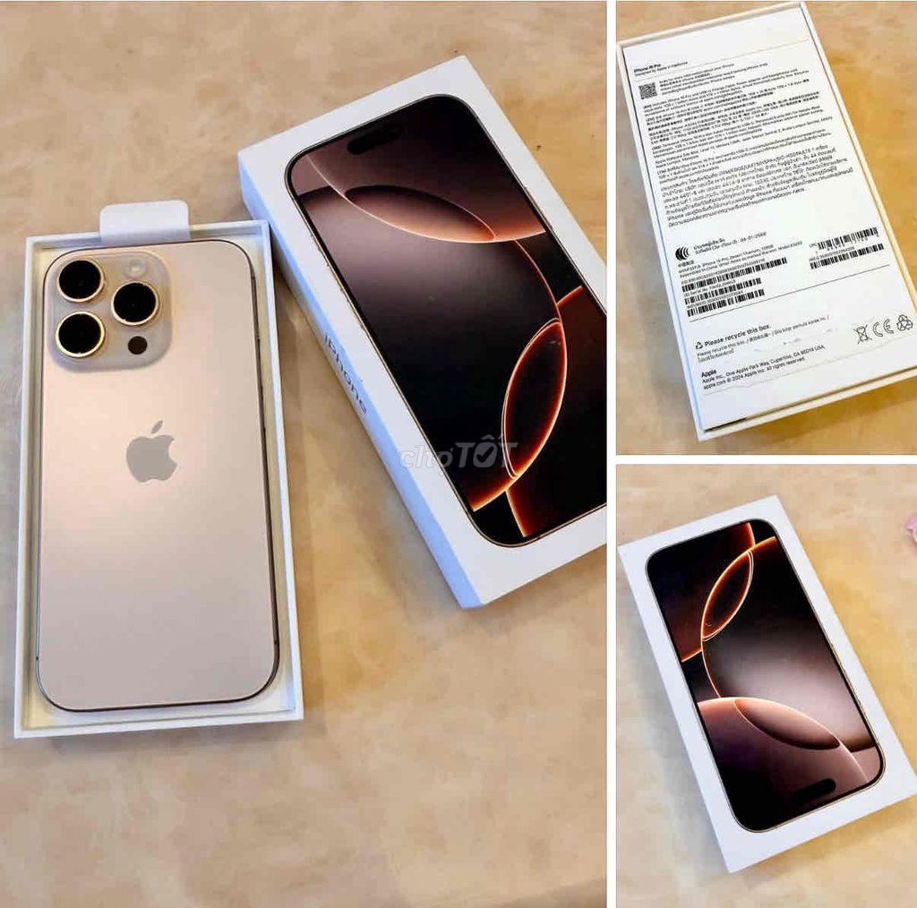 iPhone 16 Pro 256GB Sa mạc FULLBOX chất APPLE 2025. Mua bán Điện thoại tại Quận Thanh Xuân Hà Nội được đăng bởi Nguyễn Huy Dũng hình 1