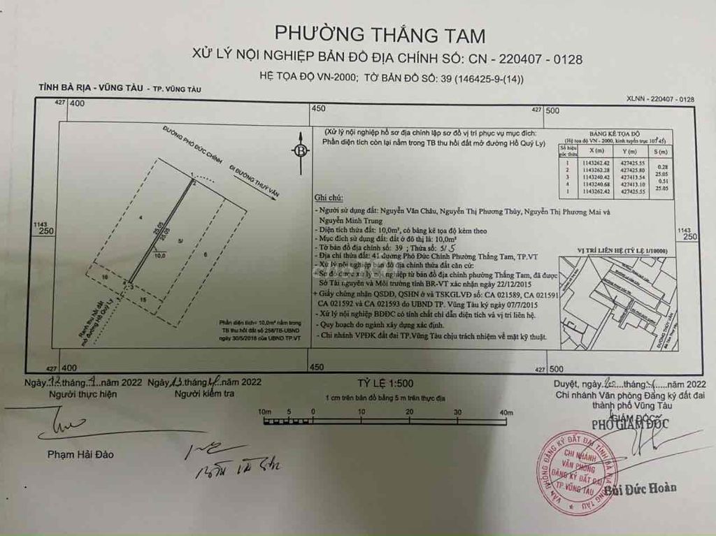 Siêu Phẩm góc 2 mặt tiền Phó Đức Chính-Hồ Quý Ly ngay bãi sau Vũng Tau