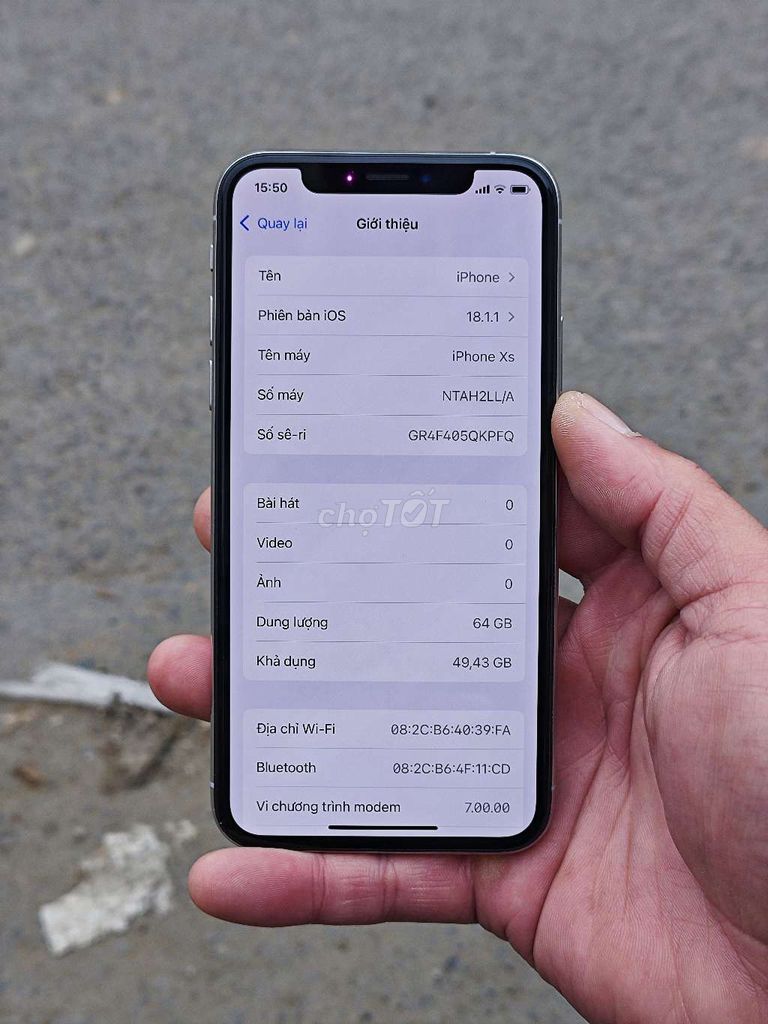 Iphone xs quốc tế zin đẹp