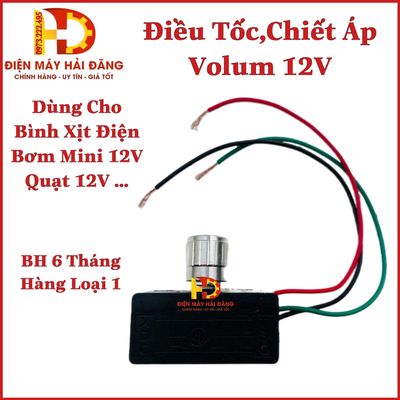 Volum.Điều tốc,chiếc áp bình xịt điện 12V