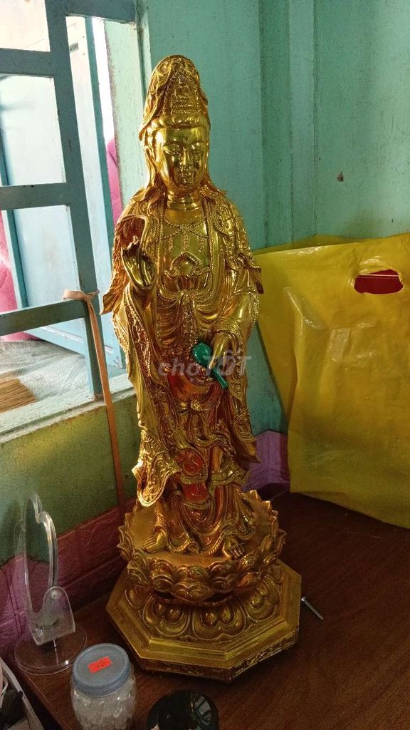 Tượng Phật Mạ vàng thật Vàng 9999. Mua bán Đồ sưu tầm, đồ cổ tại Huyện Hóc Môn Tp Hồ Chí Minh được đăng bởi Lan Phan hình 1